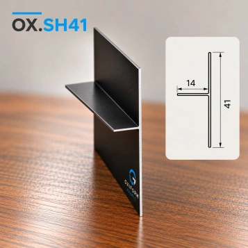 Теневой плинтус Oxiform OX.SH41 черный анод