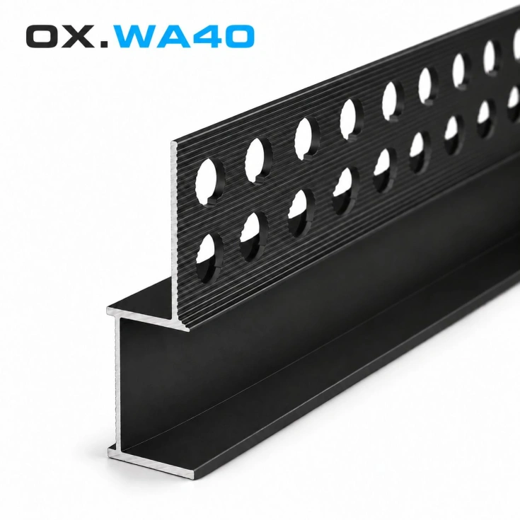 Теневой плинтус Oxiform OX.SH40 черный анод фото 2
